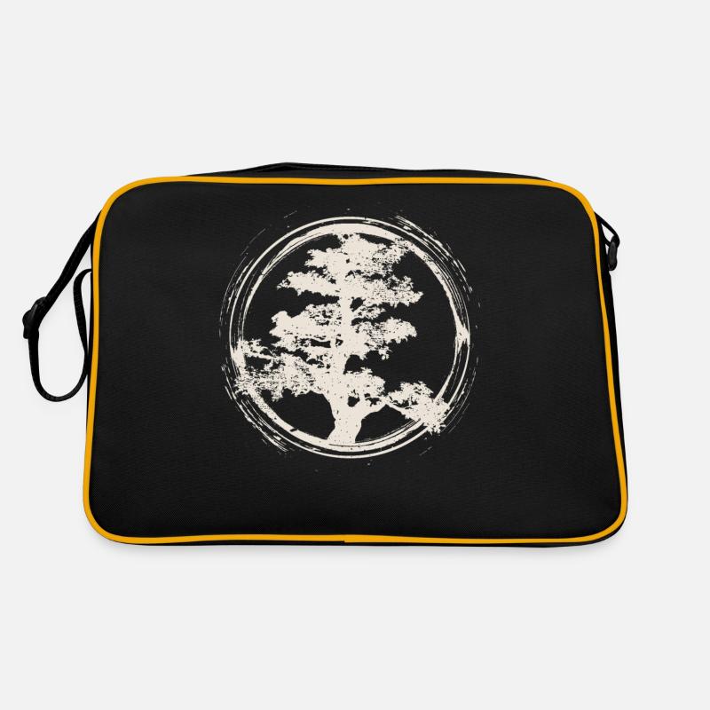 Japanese Zen Master Bonsai Tree Gift Design Idea Retro Bag