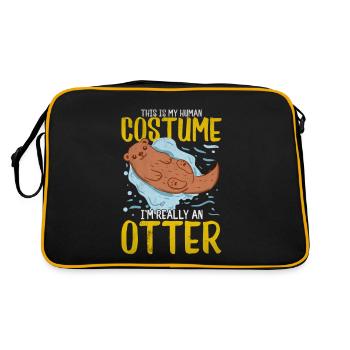 loutre - Sac Retro - noir/or - Dos
