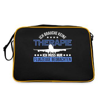 Planespotter - Retro Tasche - Schwarz/Gold - Hinten