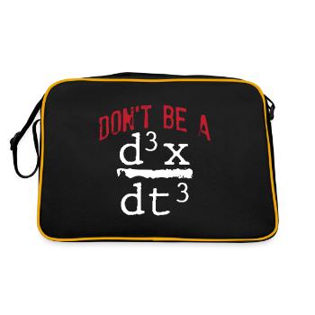 Drôle nerd math physique blague maths geek - Sac Retro - noir/or - Dos