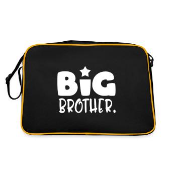 Big Brother | Vieux Bro | Frère et soeur | Meilleure famille - Sac Retro - noir/or - Dos
