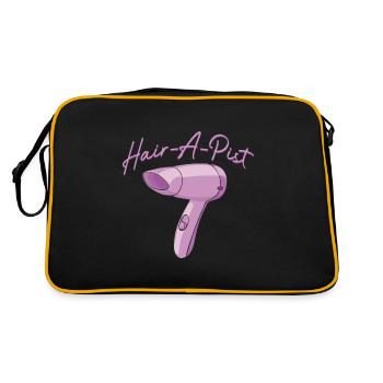 Coiffeur thérapeute coiffeur coiffeur esthéticienne - Sac Retro - noir/or - Dos