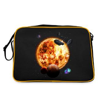 Solar system - Retro Bag - black/gold - Back