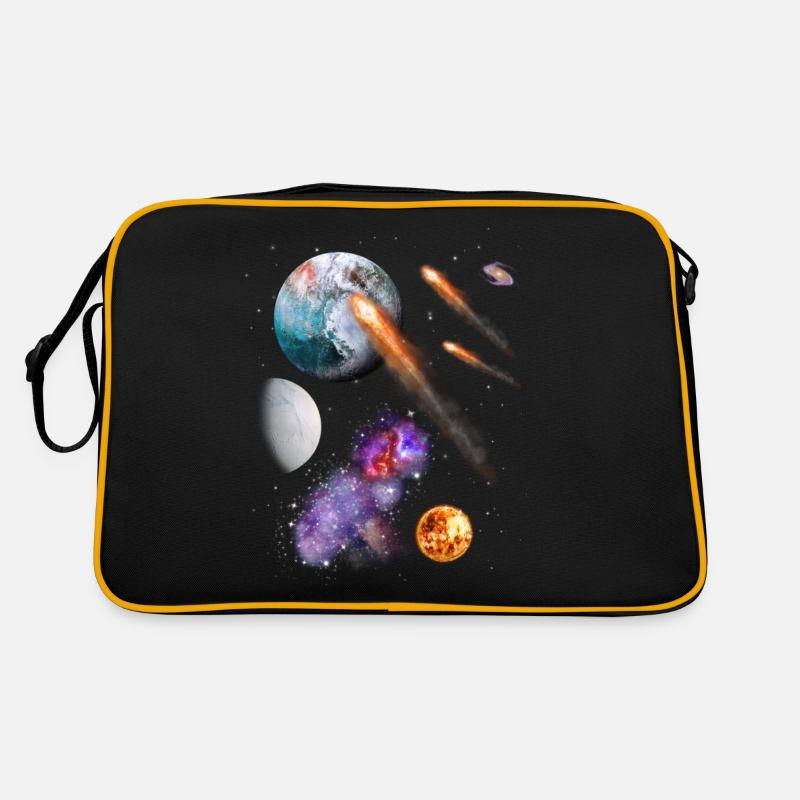 Universum - Retro Tasche - Schwarz/Gold