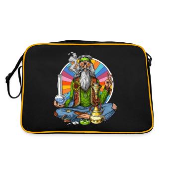 Hippie Stoner - Sac Retro - noir/or - Dos