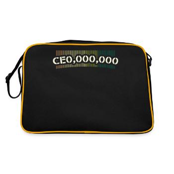 Motif du PDG propriétaire - Sac Retro - noir/or - Dos