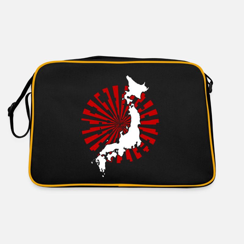 Japan - Retro Tasche - Schwarz/Gold