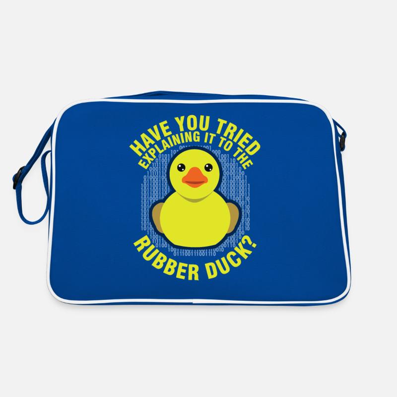 Funny Programming Rubber Duck for Debug Debugger Retro Bag