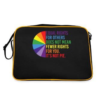 Equal Rights For Others Does Not Mean Fewer Rights - Retro Bag - black/gold - Back