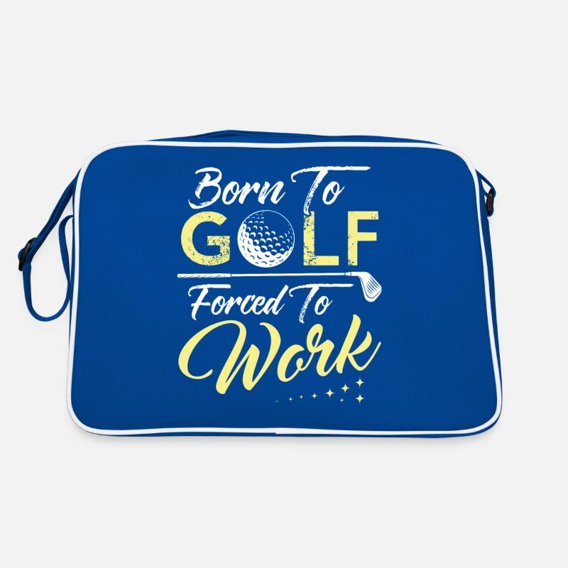 Golf Golfschläger Golfer Golfspieler Geschenk Retro Tasche