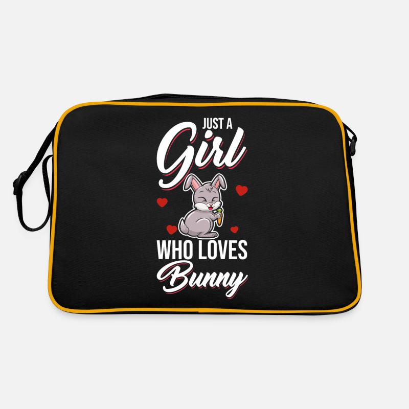 Juste une fille qui aime Bunny Rabbit Rabbit Sac Retro