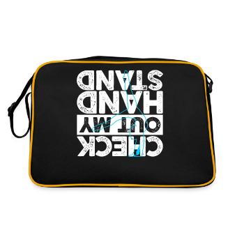faire de la gymnastique - Sac Retro - noir/or - Dos