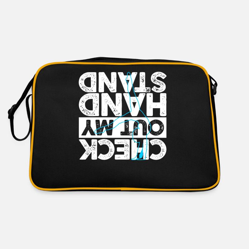 Turnen - Retro Tasche - Schwarz/Gold