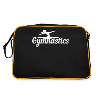 faire de la gymnastique - Sac Retro - noir/or - Dos