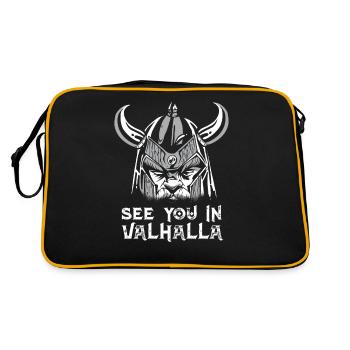 Rendez-vous à Valhalla Vikings Walhalla - Sac Retro - noir/or - Dos