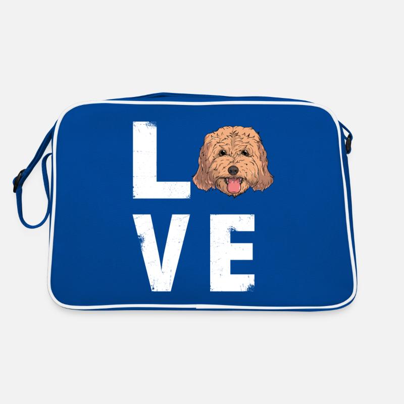 Liebe Cockapoo Hund Retro Tasche