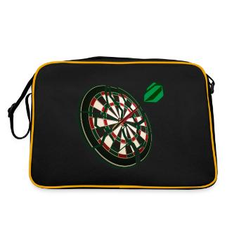 Dart Bullseye Dart player jeu de fléchettes - Sac Retro - noir/or - Dos