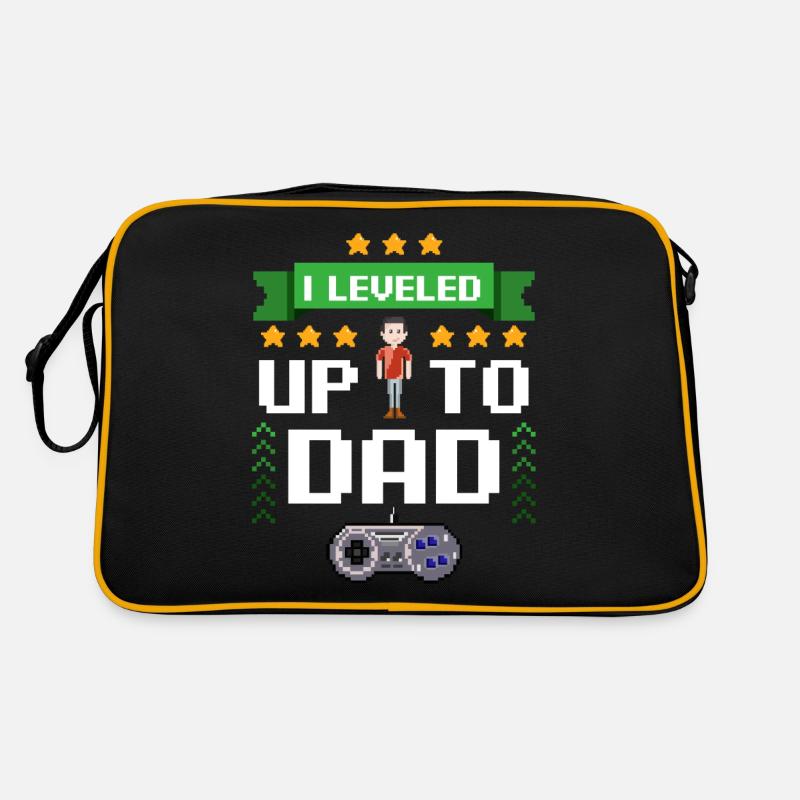 Vati Schwangerschaft Gamer Geschenke Lustiges Werd Retro Tasche
