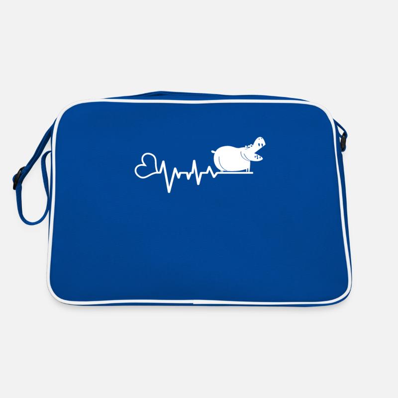 Nilpferd Retro Tasche