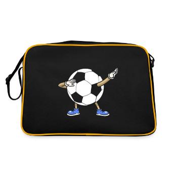 Funny dabbing soccer clothes for kidsYour Fu - Retro Bag - black/gold - Back
