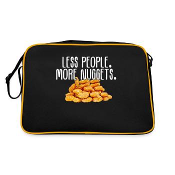 Costume d'Halloween de pépites de poulet manger de la restauration rapide - Sac Retro - noir/or - Dos
