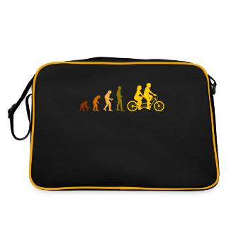 Tandem Evolution bike - Retro Bag - black/gold - Back