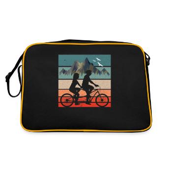 Tandem bike tour - Retro Bag - black/gold - Back