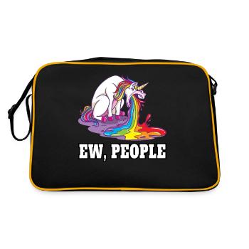 Ew People Licorne - Sac Retro - noir/or - Dos