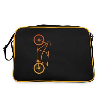 Tandem cycling cyclist - Retro Bag - black/gold - Back