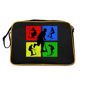 stuntscooter kickscooter Roller Scooter Scooter - Retro Bag - black/gold - Back
