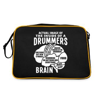 Drum Drummer Drum Drummer - Sac Retro - noir/or - Dos