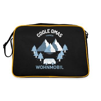 Coole Omas fahren Wohnmobil - Retro Bag - black/gold - Back