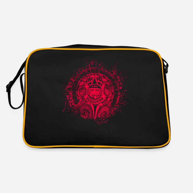 Azteken Mayas Aztekischer Kalender Mexiko Retro Tasche