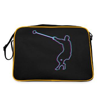 Lancer marteau Lance-marteau Cadeau d’athlétisme - Sac Retro - noir/or - Dos
