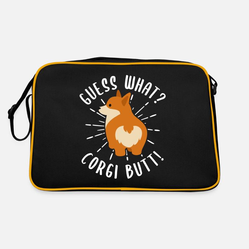 Corgi Po Geschenkidee Retro Tasche