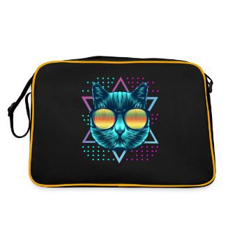 Techno Rave EDM Dubstep électronique D&B - Sac Retro - noir/or - Dos