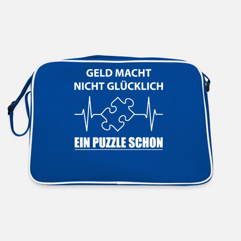 Puzzle Puzzlespiele Liebhaber Spruch Geschenk Retro Tasche