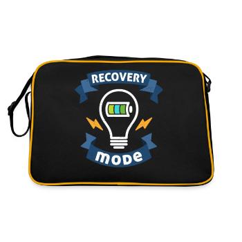 Get Well Soon Gift design Recovery Mode is On - Retro Bag - black/gold - Back