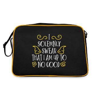 Solemnly Swear | Up to No Good | Magic | Movie line - Retro Bag - black/gold - Back