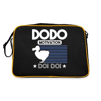 Dodo Dodos Extinct Ornithology - Retro Bag - black/gold - Back