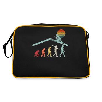 Roofer Craftsman Zimmermann Evolution Geschen - Retro Bag - black/gold - Back