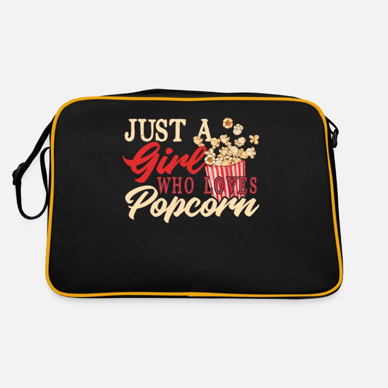 Popcorn Frau Retro Tasche