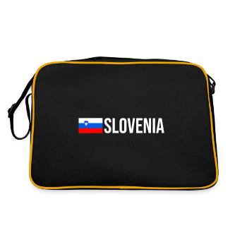 Slovenia! - Retro Bag - black/gold - Back