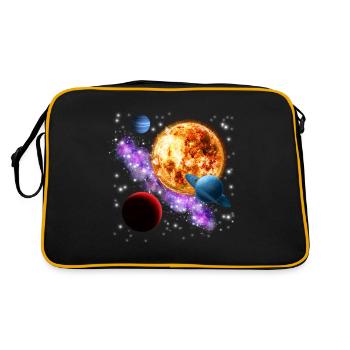 univers - Sac Retro - noir/or - Dos