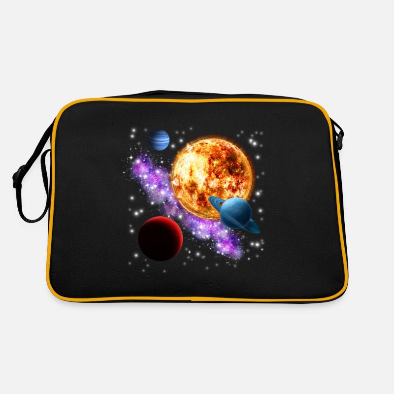universe - Retro Bag - black/gold