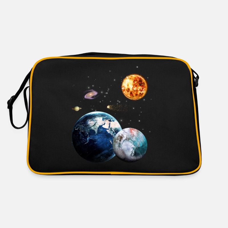espace - Sac Retro - noir/or