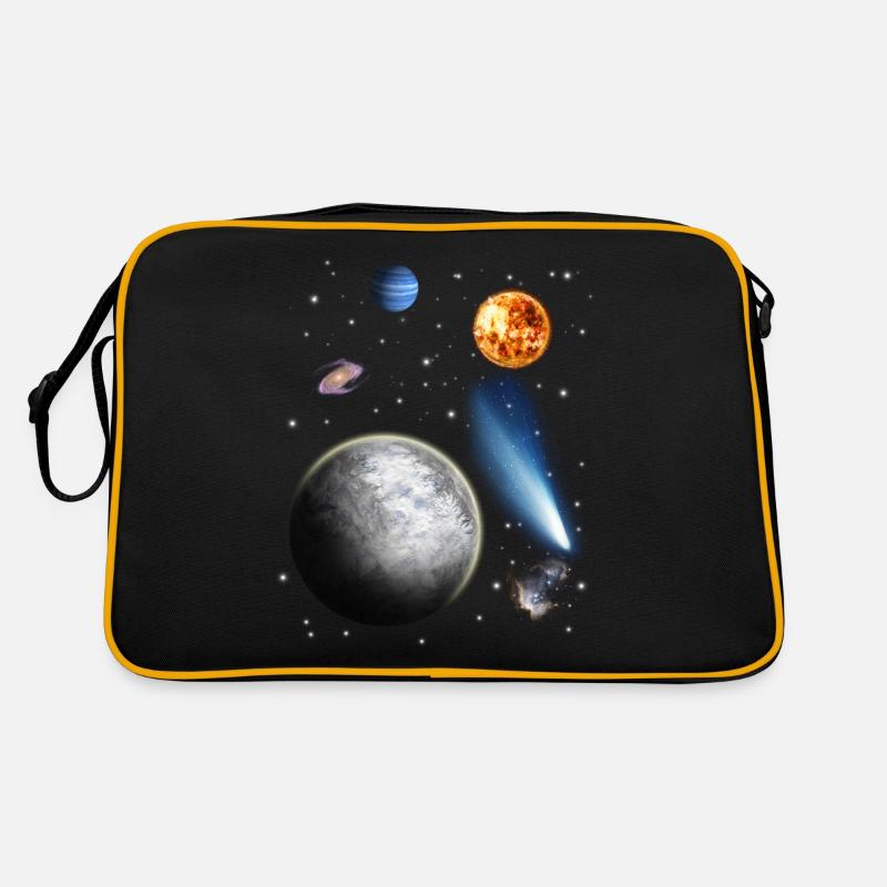 universe - Retro Bag - black/gold