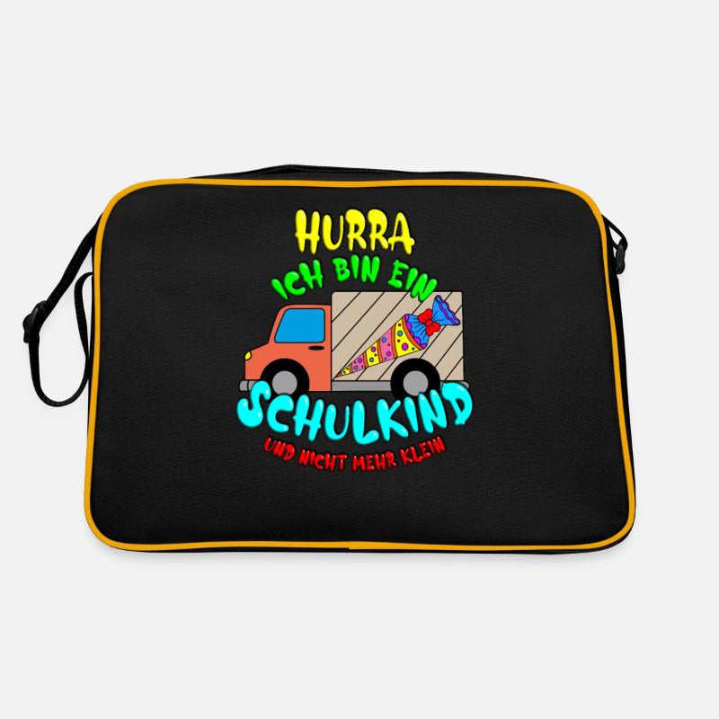 Einschulung 2020 Hurra ich bin ein Schulkind Retro Tasche