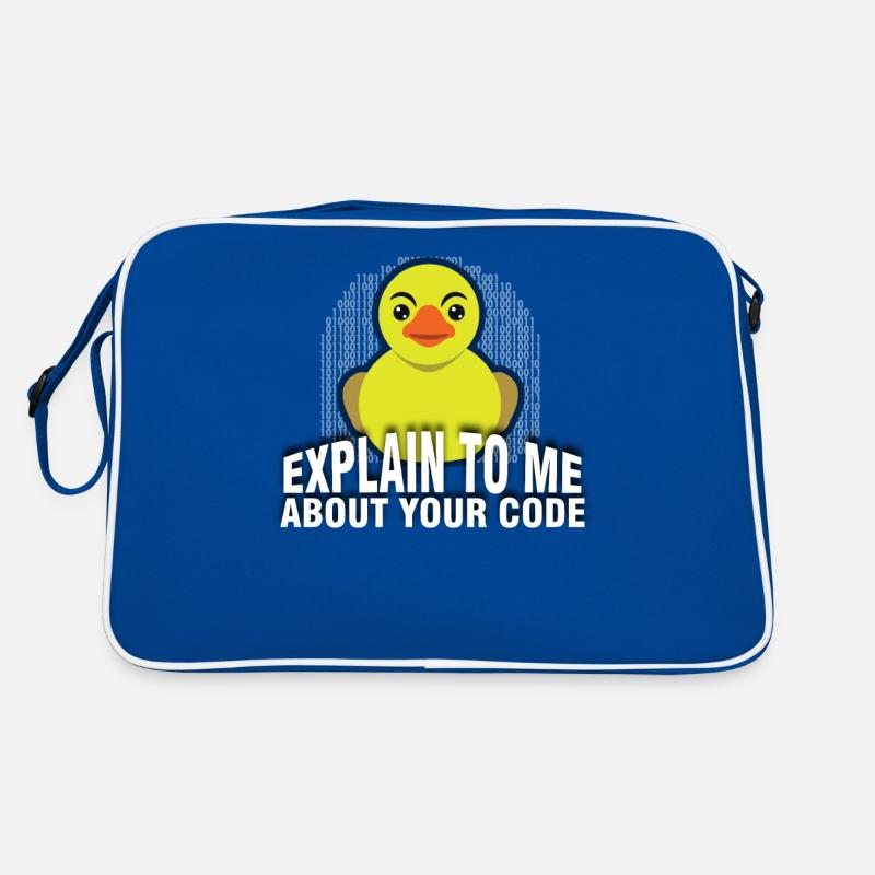 Rubber Duck Debug. Explain To Me Retro Bag