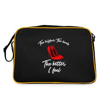 Escarpins à talons hauts - Sac Retro - noir/or - Dos